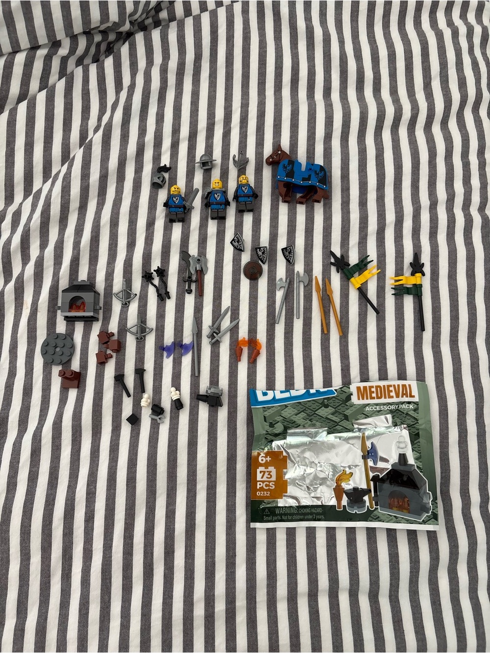 LEGO and BLDR Medieval Set